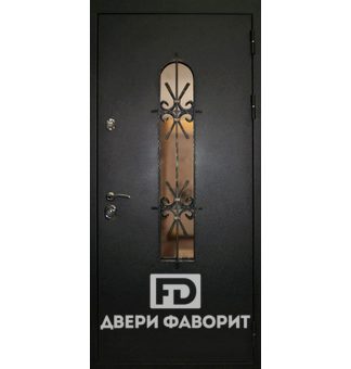 Дверь входная со стеклом и терморазрывом
