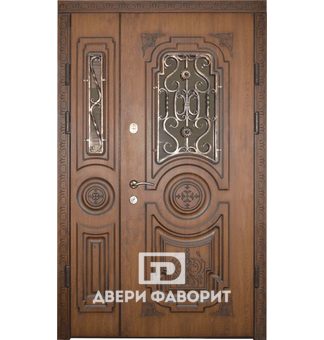 дверь металлическая двустворчатая для парадного входа