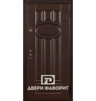 дверь металлическая в загородный дом с двух сторон отделана мдф